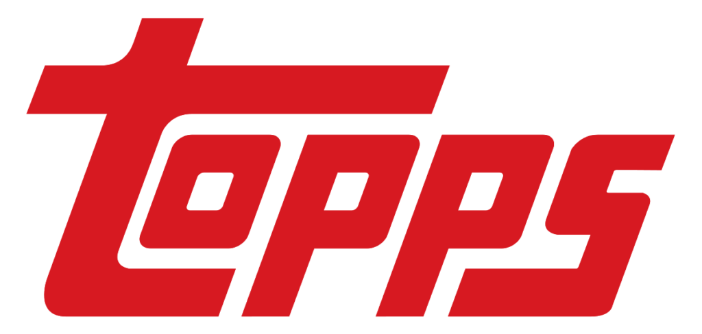Topps trading cards logo in red