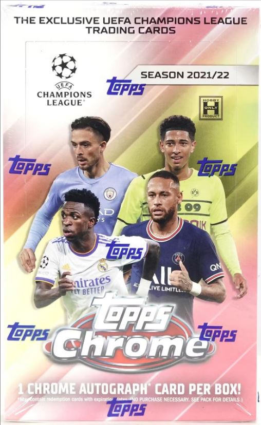 The Topps Chrome UEFA Champions League collection is back and stronger than ever as THE premium chrome football product for collectors with another strong release for the 2021/22 season!