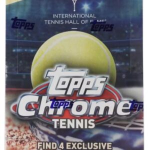 Straddle the baselines and lace up, because 2021 Topps Chrome Tennis is finally here with a lineup of premium chrome cards and inserts featuring some of the biggest legends and stars from throughout Tennis!