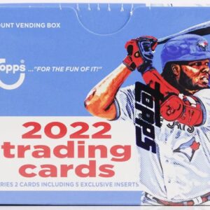 The 2022 MLB Season continues, and Topps Baseball Series 2 captures more of the excitement of the game, arriving in stores June 2022. Baseball fans will find cards celebrating modernday stars, emerging rookies, and legendary greats.