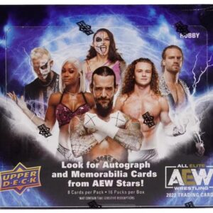 The 2022 edition includes a 100-card base set which consists of three subsets - Wrestlers, Tag Teams and Crew - and features all of the top wrestlers in AEW today